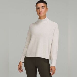 Lululemon Merino Wool-Blend Ribbed Turtleneck Sweater‎